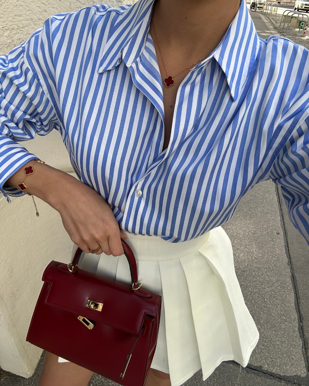 AMÉLIA | MINI SAC EN CUIR BORDEAUX ÉLÉGANT