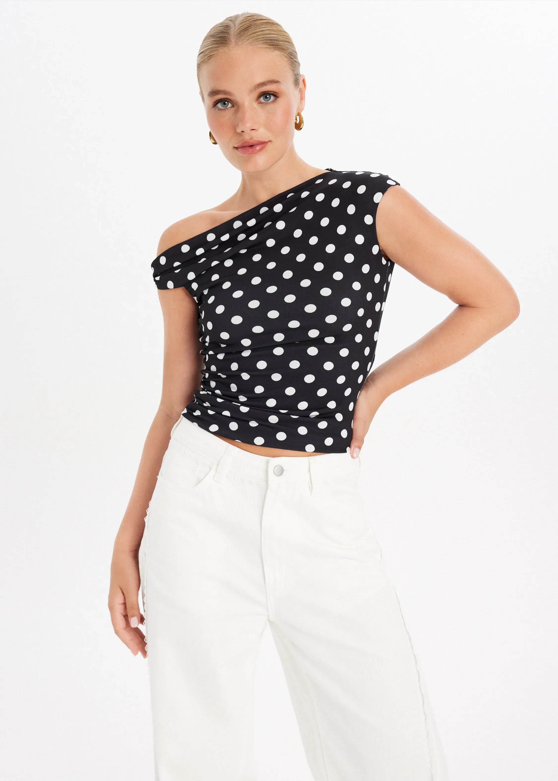 Polkadot™ | Top asymétrique à pois