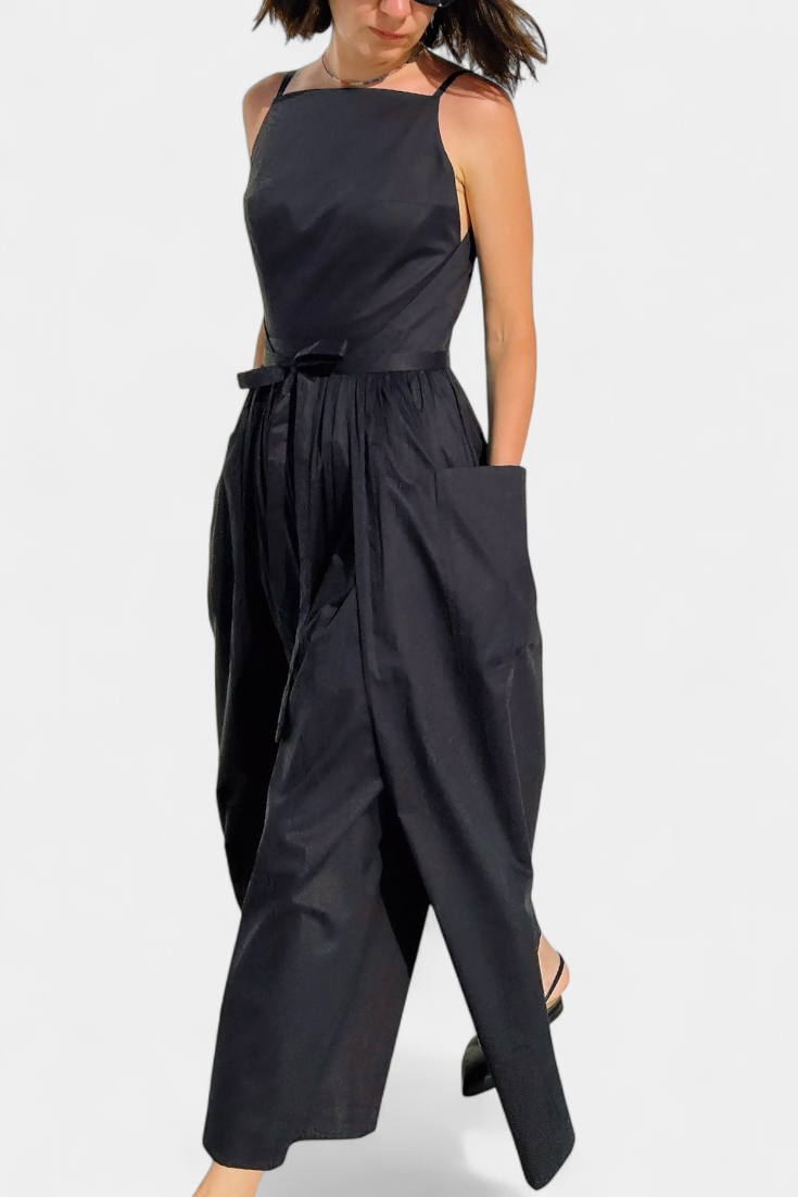 Maëlle™ | Robe fluide à superposition ceinturée avec poches oversize