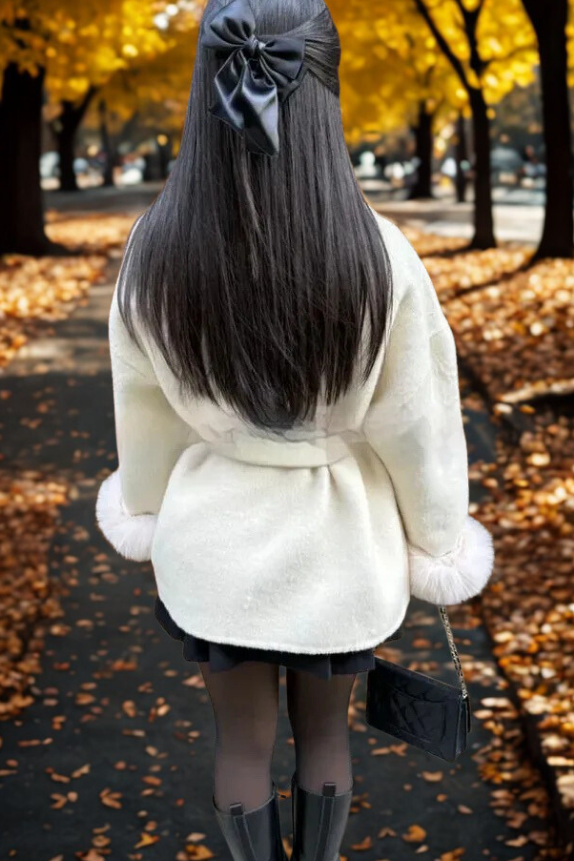 Manteau Fourrure Manche