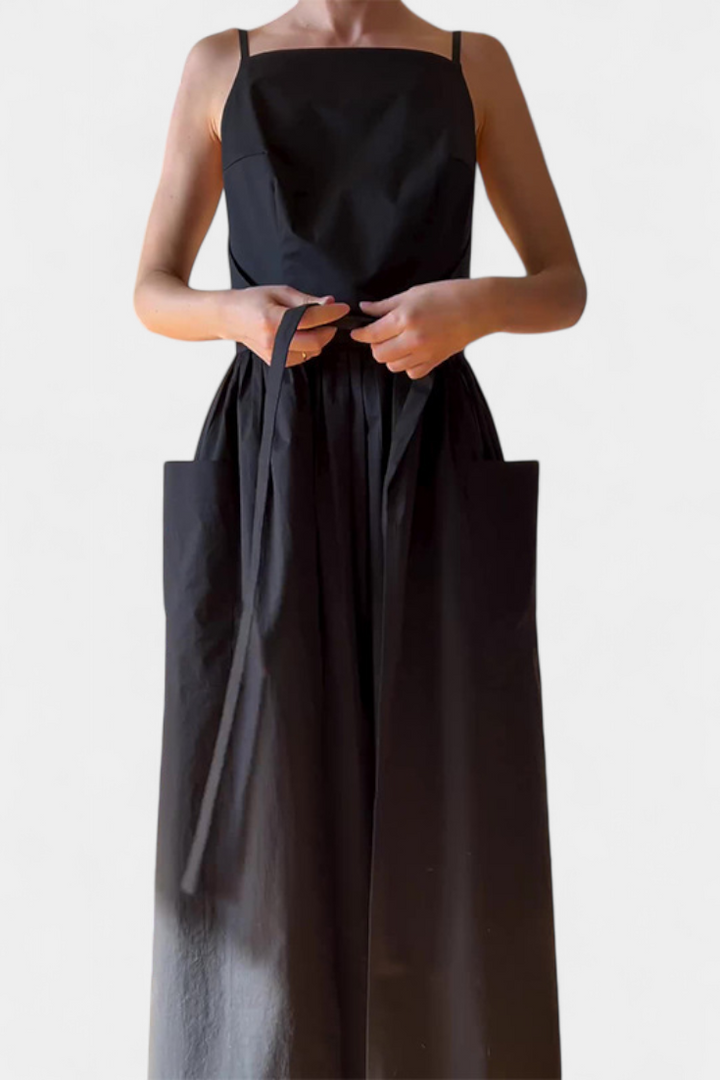 Maëlle™ | Robe fluide à superposition ceinturée avec poches oversize