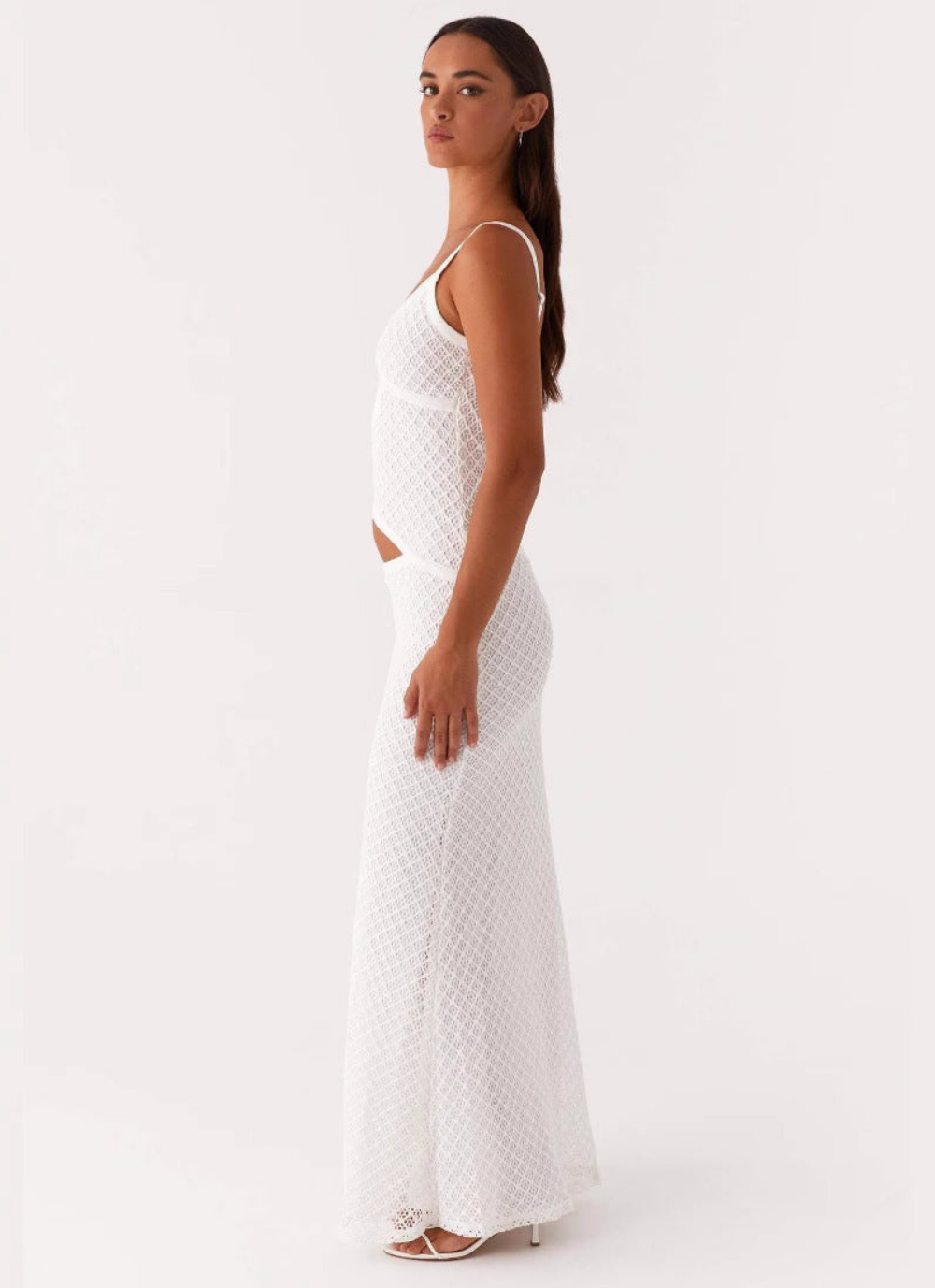 ALYA | ROBE MAXI EN MAILLE AJOURÉE D'ÉTÉ