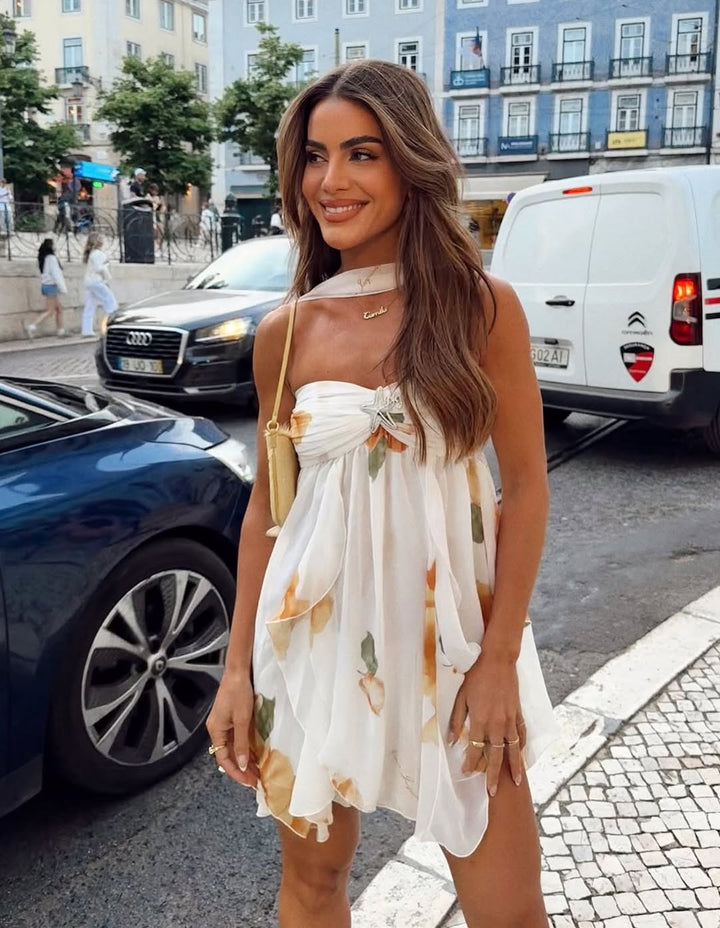 Solène™ | Robe d’été à fleurs et volants légers