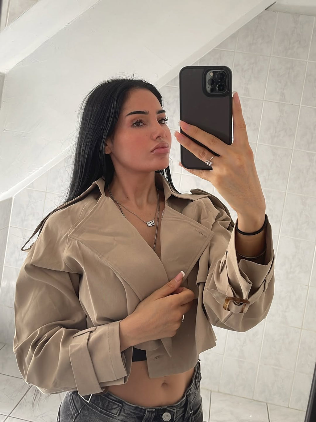 La Camille – Veste courte inspirée du trench