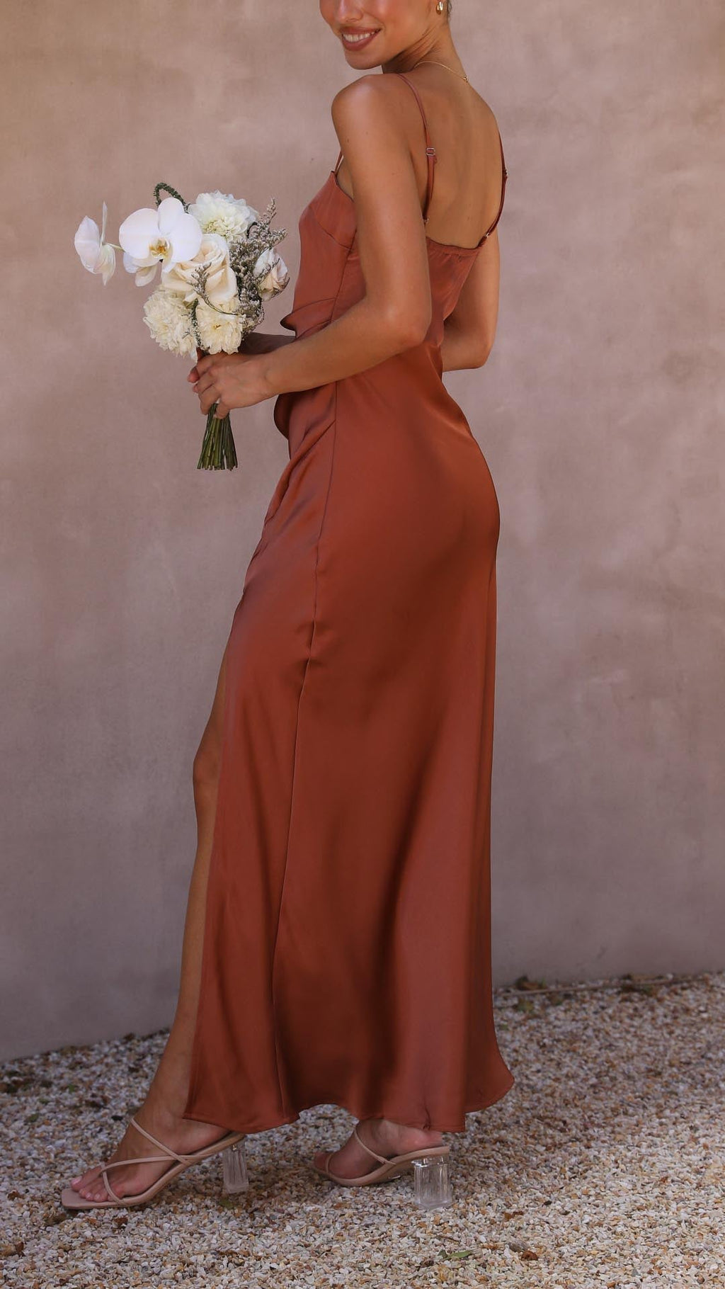 ALYA | ROBE LONGUE EN SATIN