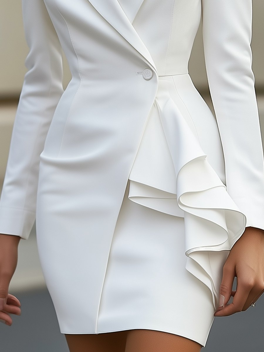 Robe blazer Élodie – Édition Blanche