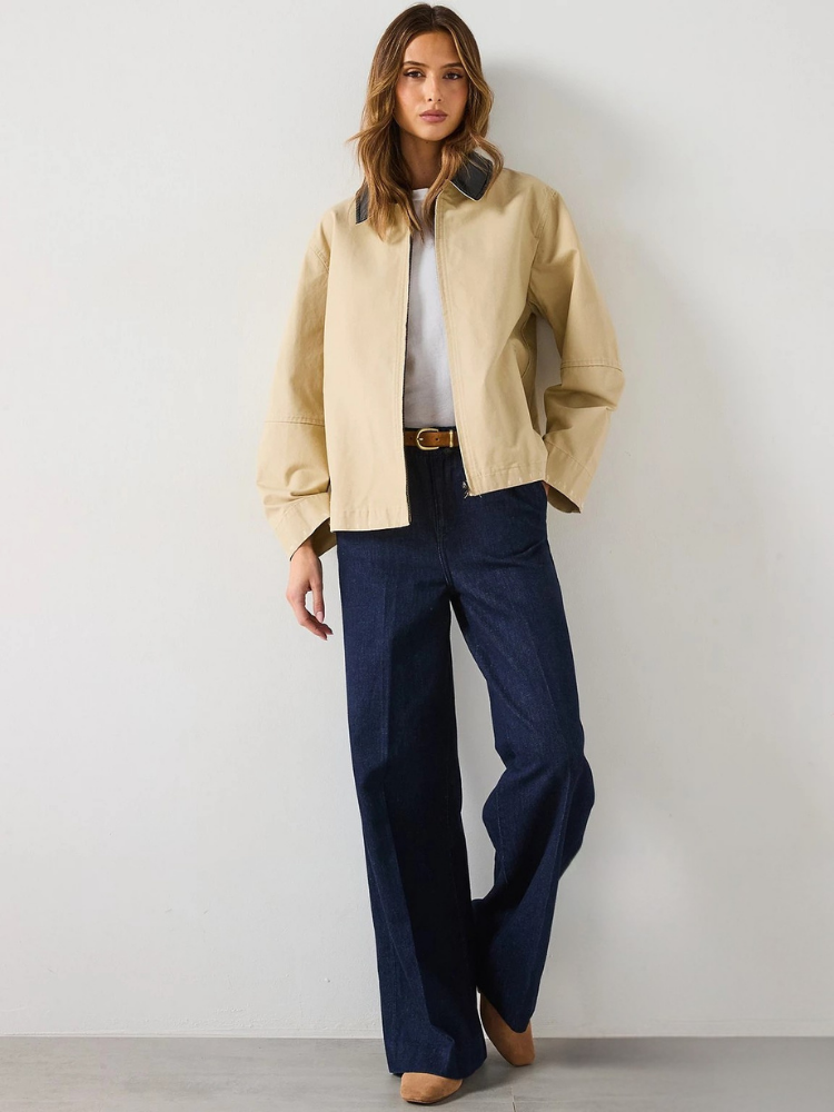 Élise™ | Veste intemporelle à col contrastant